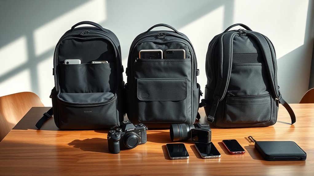 work and camera backpack essentials